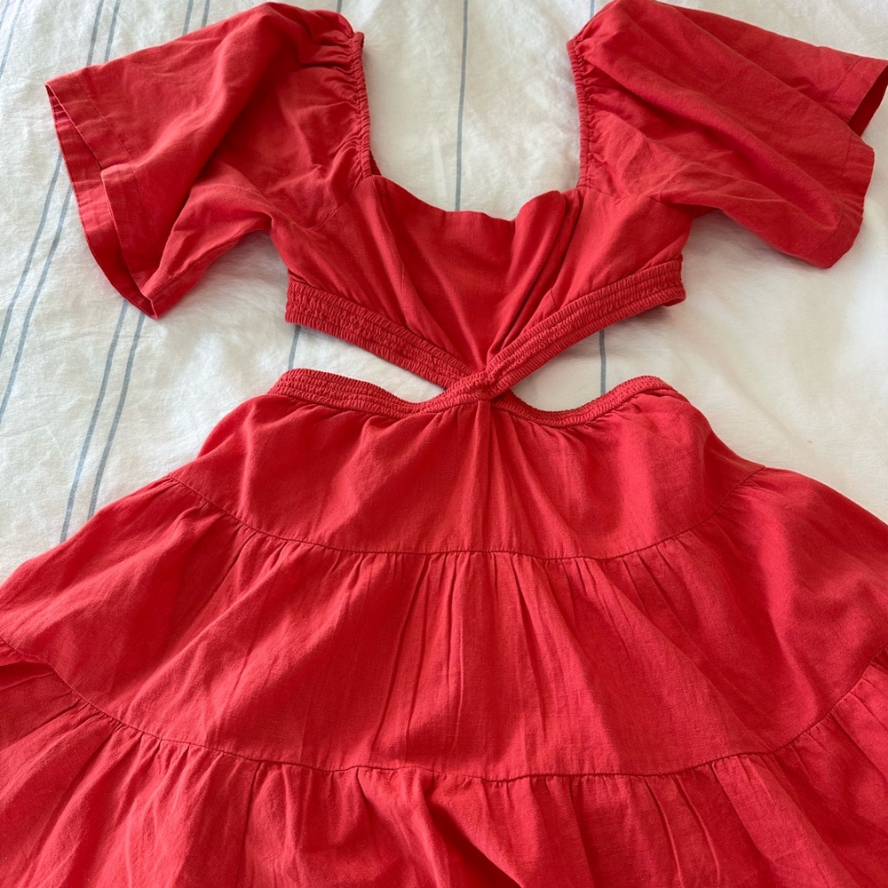 Free people mini cutout dress